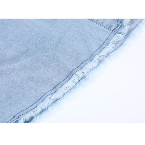 Women's Light Blue Button Down Shirt - Picture 5 of 5